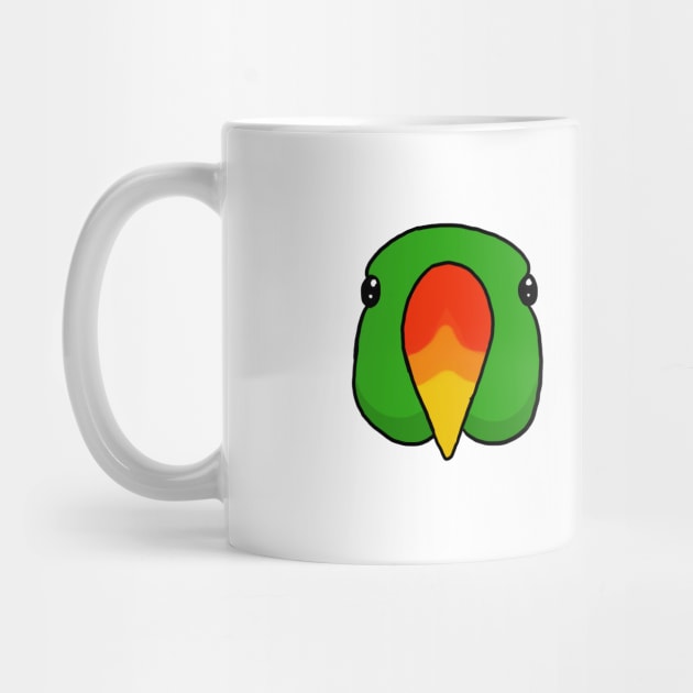 Eclectus Parrot Face by DILLIGAFM8